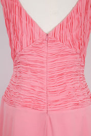 Red Valentino Silk Pink Ruffled Dress – M/L