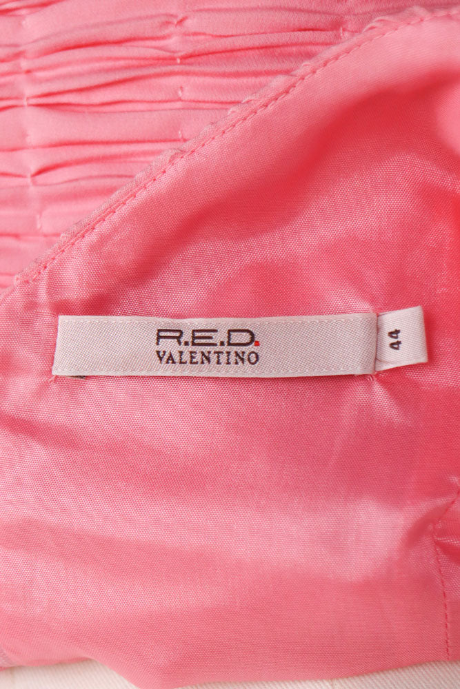 Red Valentino Silk Pink Ruffled Dress – M/L