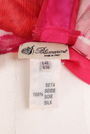 Blumarine Pink Silk Floral Dress – M