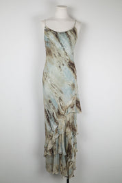 Mercedes Fuentes Blue Dress – M