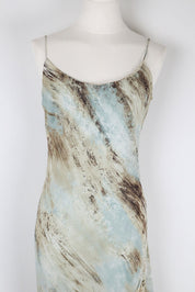 Mercedes Fuentes Blue Dress – M