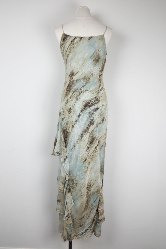 Mercedes Fuentes Blue Dress – M