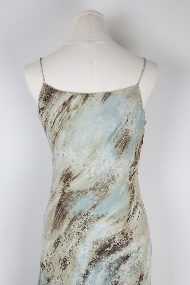Mercedes Fuentes Blue Dress – M