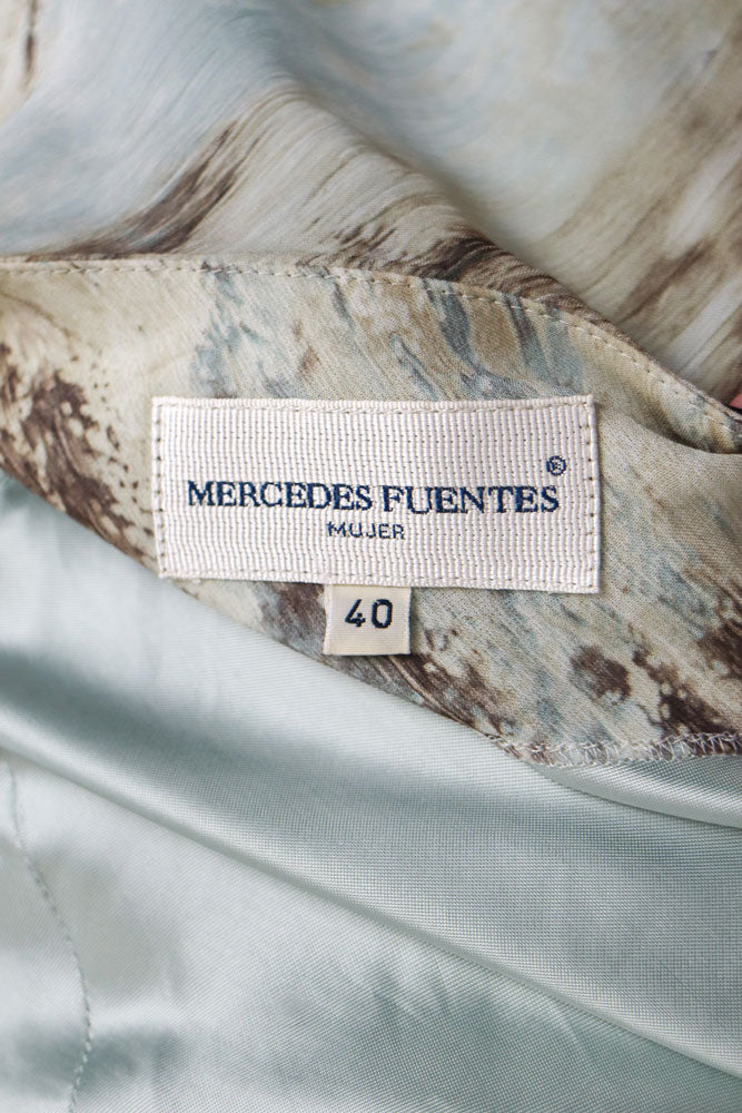 Mercedes Fuentes Blue Dress – M