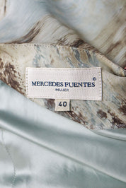 Mercedes Fuentes Blue Dress – M