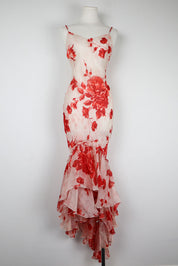 Camilla Conte Milano Silk Floral Slip Dress – M