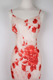 Camilla Conte Milano Silk Floral Slip Dress – M