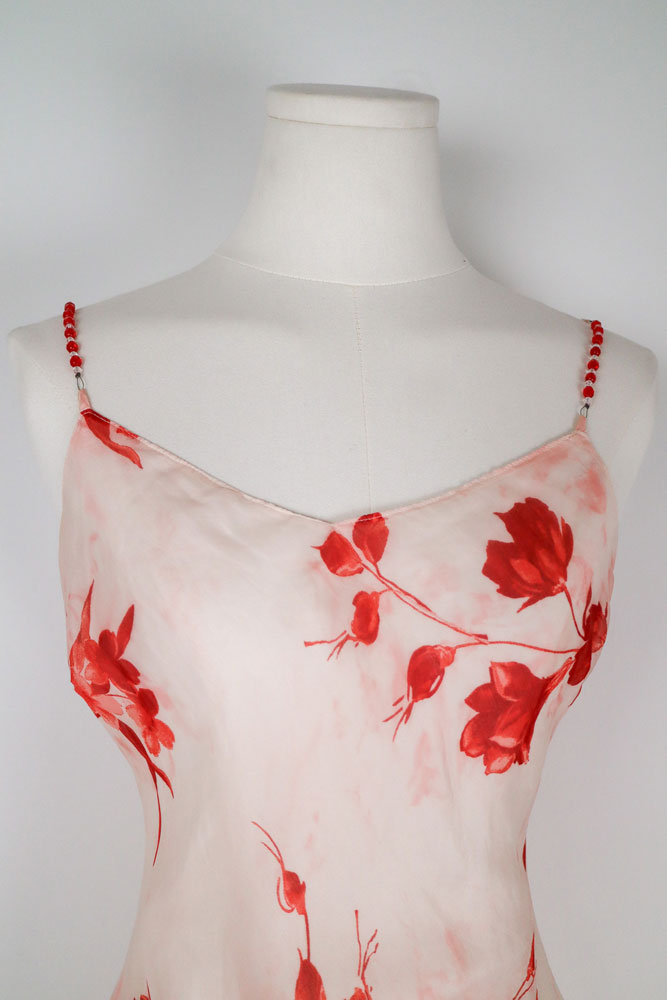 Camilla Conte Milano Silk Floral Slip Dress – M