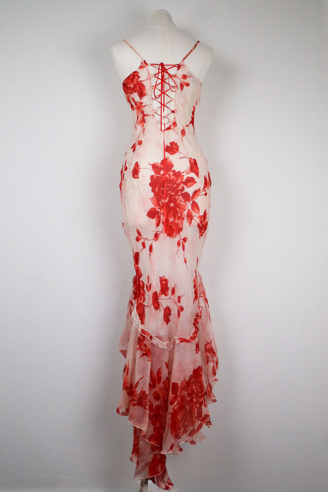 Camilla Conte Milano Silk Floral Slip Dress – M