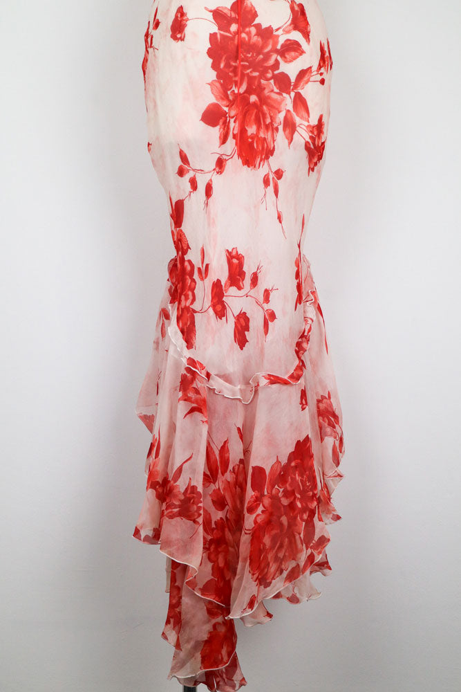 Camilla Conte Milano Silk Floral Slip Dress – M