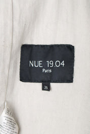 NUE 19.04 Early 2000s Silver Studded Goat Leather Mini Skirt – S