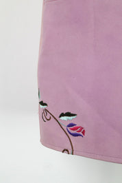 Y2K Daniel Guccini Pink Leather Mini Skirt - M