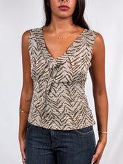 Genny 2000s Tiger Print Tank - XS/S