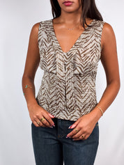 Genny 2000s Tiger Print Tank - XS/S