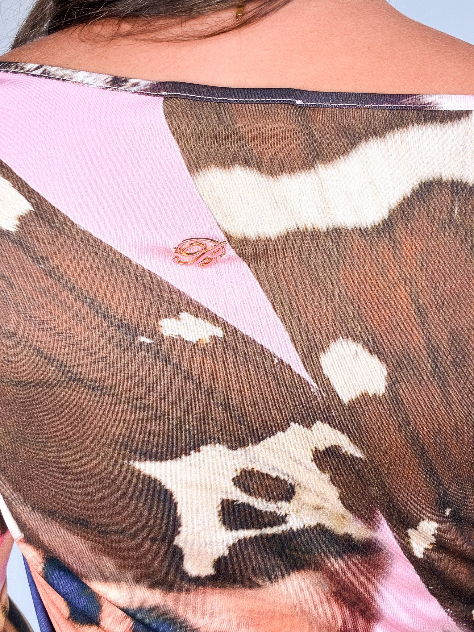 Blumarine SS2011 Silk Pink Butterfly Mini Dress