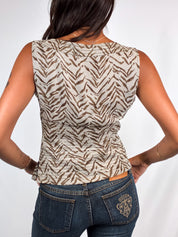 Genny 2000s Tiger Print Tank - XS/S