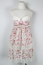 D&G Dolce & Gabbana White Floral Top (30A) and Skirt (M-L)