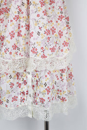 D&G Dolce & Gabbana White Floral Top (30A) and Skirt (M-L)