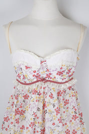 D&G Dolce & Gabbana White Floral Top (30A) and Skirt (M-L)