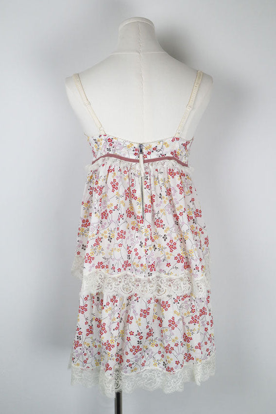 D&G Dolce & Gabbana White Floral Top (30A) and Skirt (M-L)