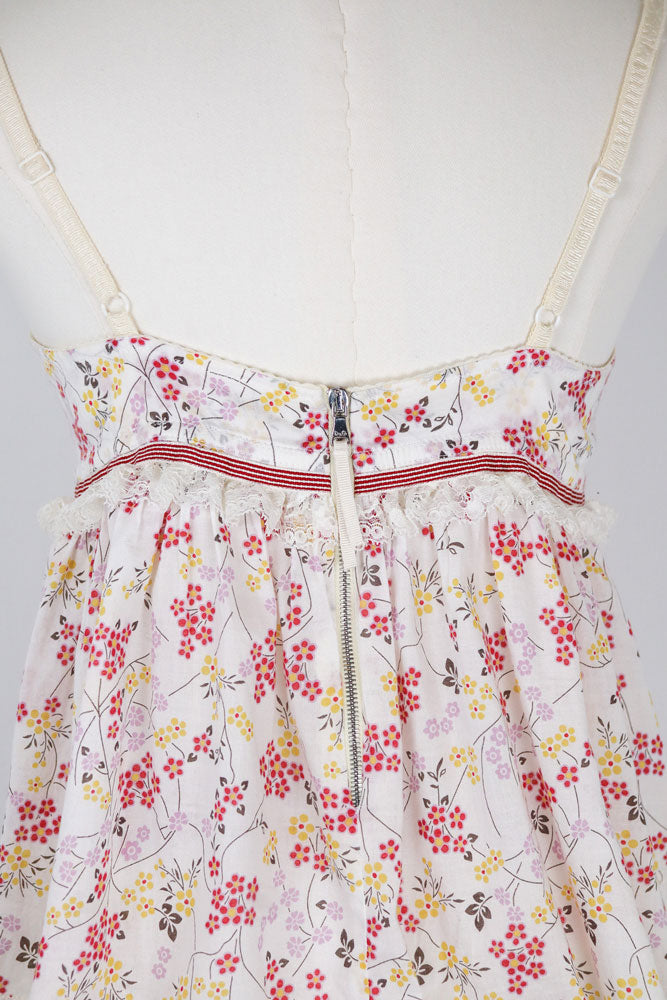 D&G Dolce & Gabbana White Floral Top (30A) and Skirt (M-L)