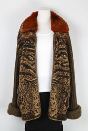 Class Roberto Cavalli 2000s Animal Print Knit Sweater – L