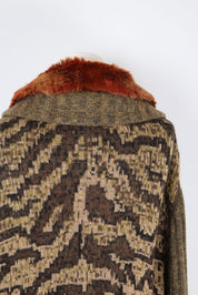 Class Roberto Cavalli 2000s Animal Print Knit Sweater – L