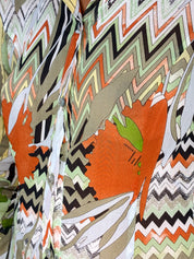 Missoni 2000s Foliage & Zigzag Print Cotton Shirt - S