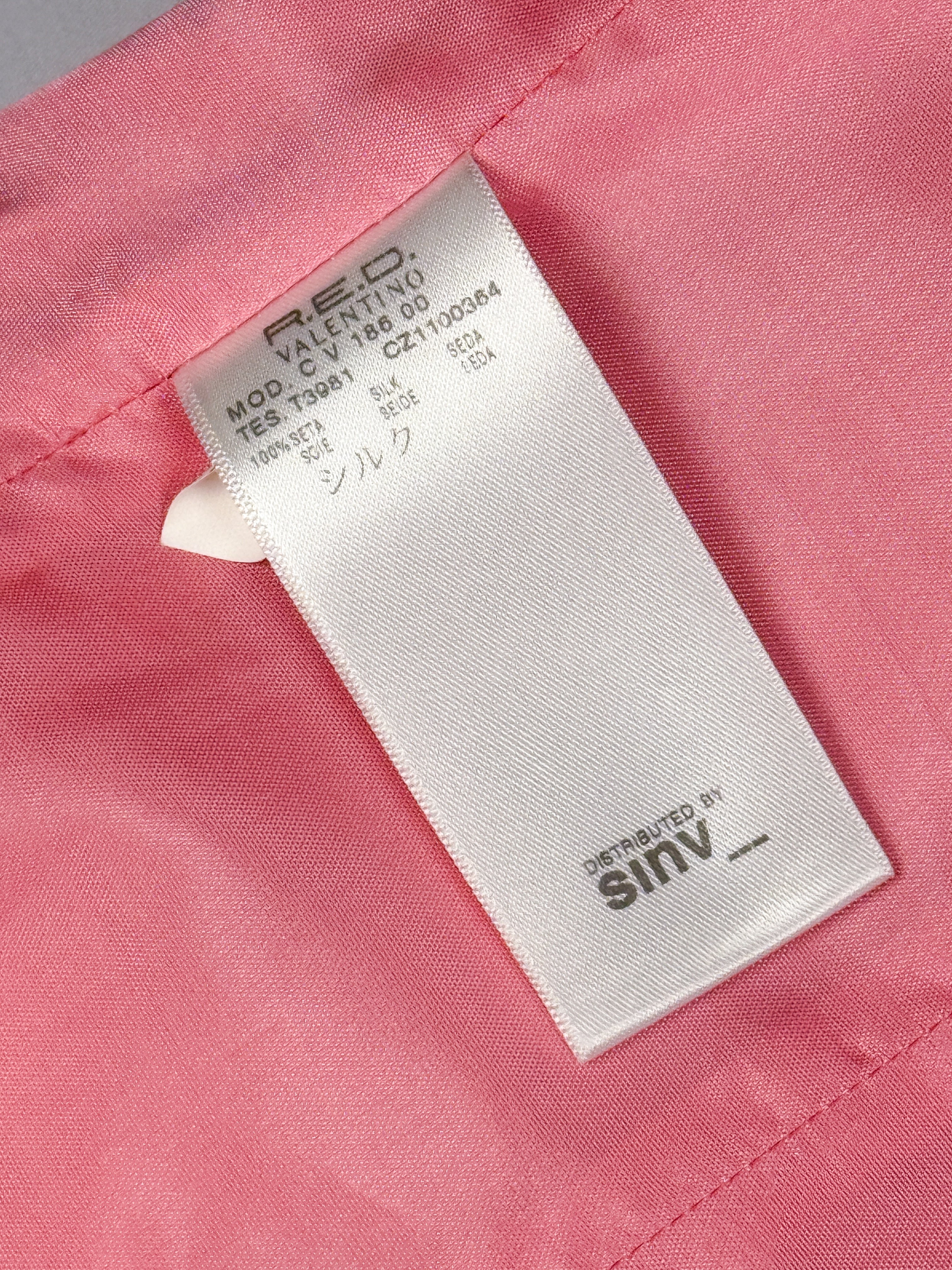 Red Valentino Silk Pink Ruffled Dress – S/M