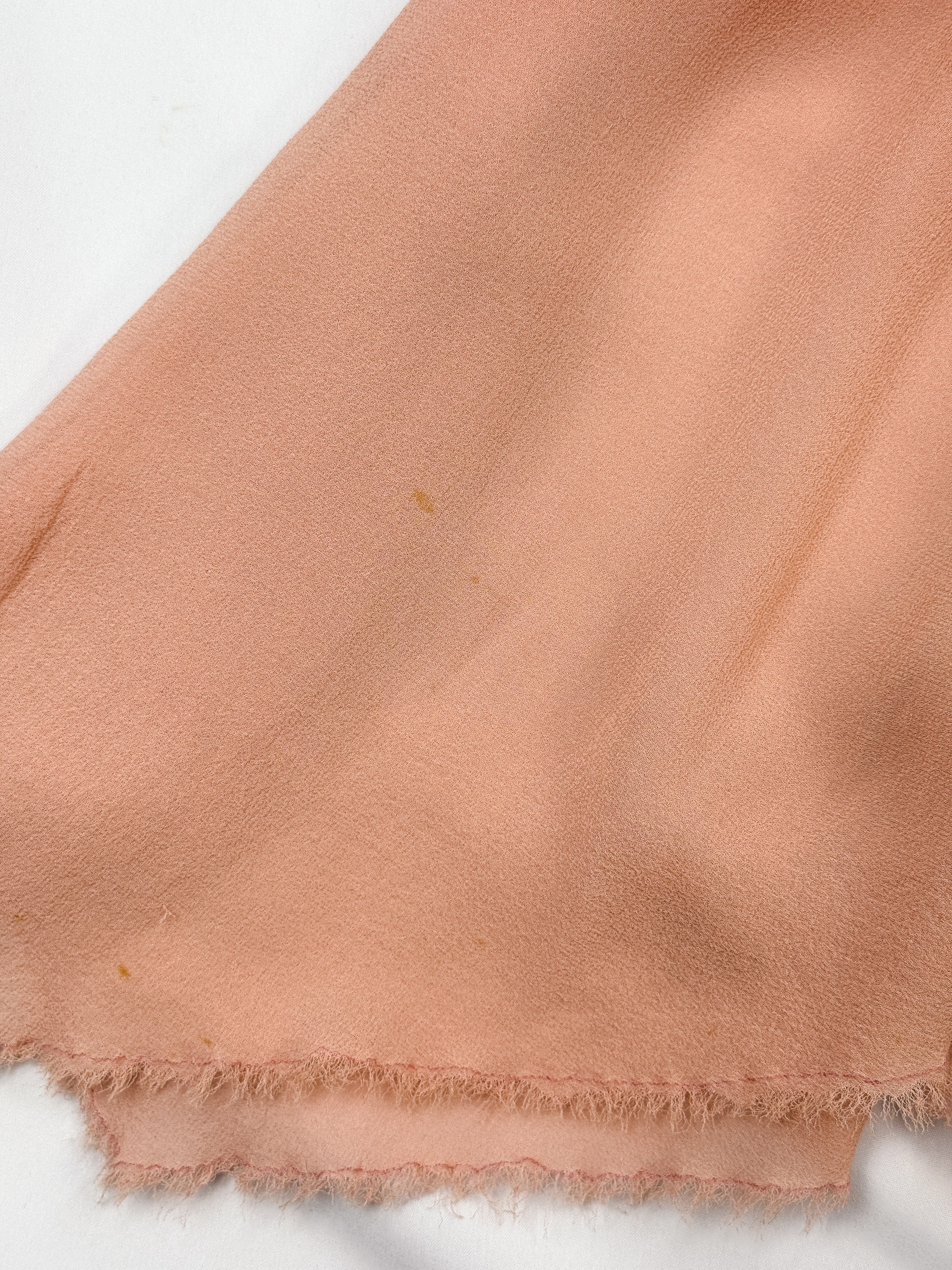 Pinko 2000s Dusty Rose Silk Beaded Handkerchief Midi Skirt - As Is - S/M