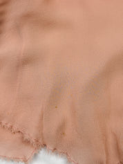 Pinko 2000s Dusty Rose Silk Beaded Handkerchief Midi Skirt - As Is - S/M