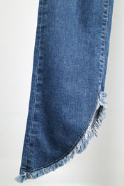 Diesel 2000s Dark Wash Asymmetric Lace-Up Waist Jeans – W26