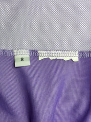 Club Med 1990s Lilac Beaded Floral Mesh Tank - S