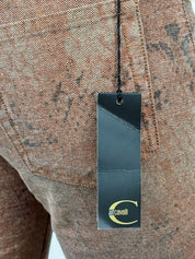 Just Cavalli 2000s Brown Python-Print Jeans