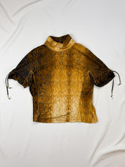 Roberto Cavalli Animal Print Short Sleeve Top - As Is - M