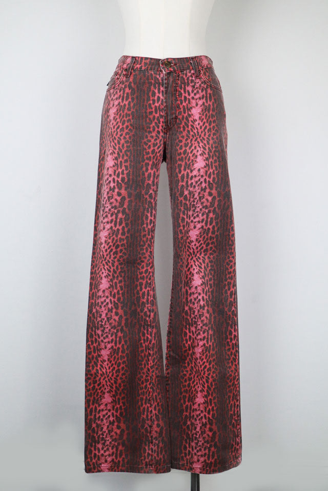Just Cavalli Pink Leopard Jeans - W26