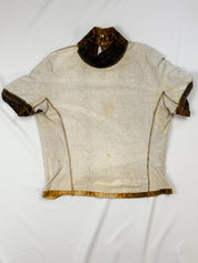 Roberto Cavalli Animal Print Short Sleeve Top - As Is - M
