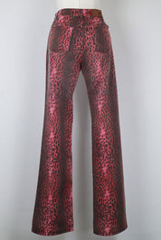Just Cavalli Pink Leopard Jeans - W26