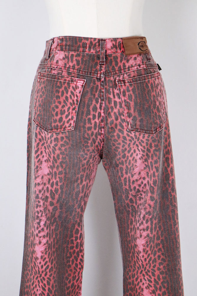 Just Cavalli Pink Leopard Jeans - W26