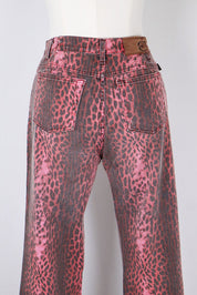 Just Cavalli Pink Leopard Jeans - W26