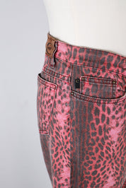 Just Cavalli Pink Leopard Jeans - W26