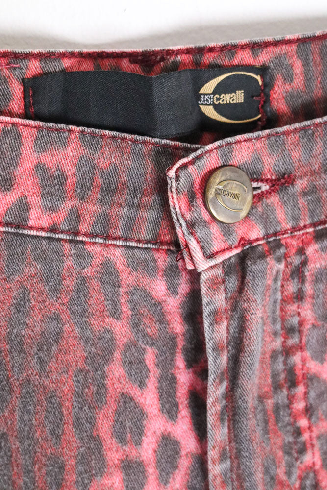 Just Cavalli Pink Leopard Jeans - W26