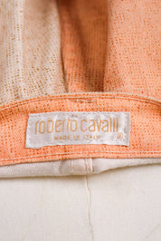 Roberto Cavalli 2001 Eye and Rose Printed Jeans – 30