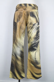 Roberto Cavalli Early 2000s Tiger Print Jeans - W30