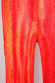 Roberto Cavalli Class 2015 Snake Print Flared Pants – S