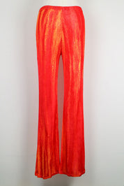 Roberto Cavalli Class 2015 Snake Print Flared Pants – S