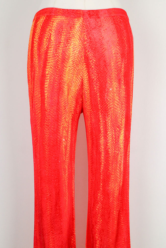 Roberto Cavalli Class 2015 Snake Print Flared Pants – S