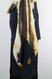 Gianfranco Ferré 2000s Tiger Print Silk Batwing Top – M/L