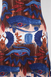 Gaultier Jeans SS 1997 Egyptian Print Maxi Dress – XS/S