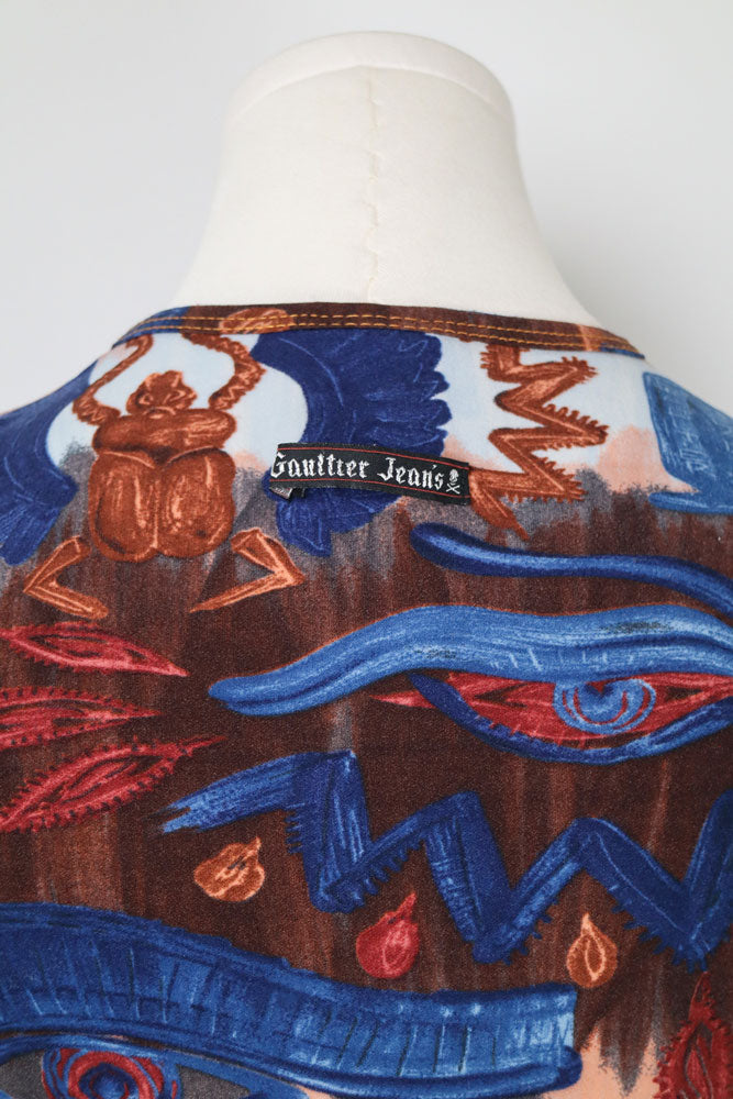 Gaultier Jeans SS 1997 Egyptian Print Maxi Dress – XS/S